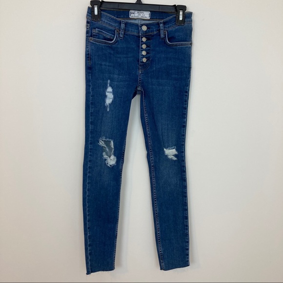 Free People Reagan Light Distressed Jeans - Picture 9 of 15